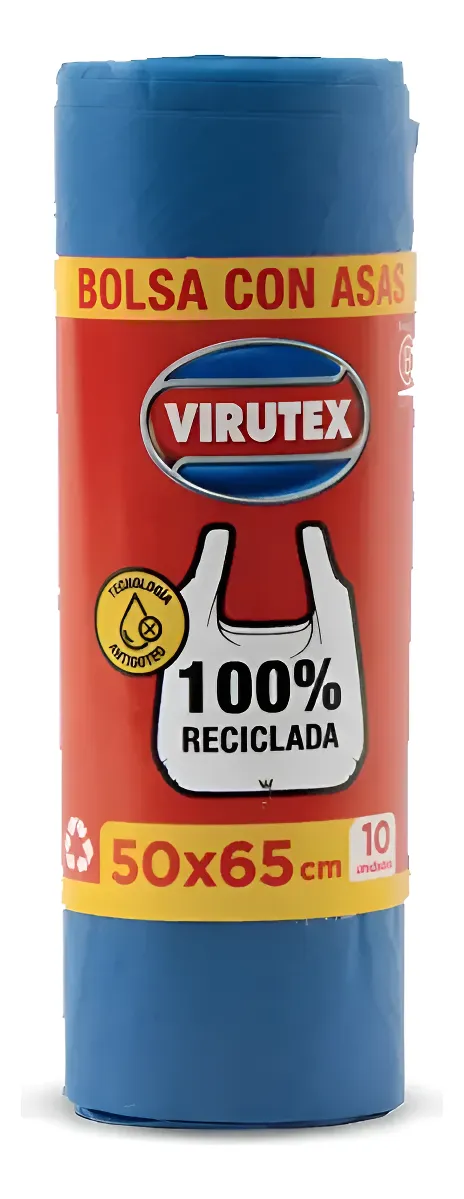 Bolsa Con Asas Virutex 50X65 Cm 10 Un.